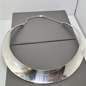 RARE Vintage Sterling Silver choker by master designer PEKKA PIEKAINEN 56.6g